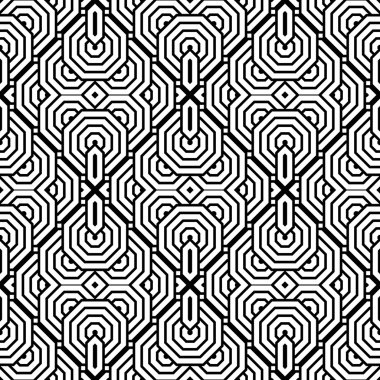 kesintisiz tek renkli geometrik desen tasarım
