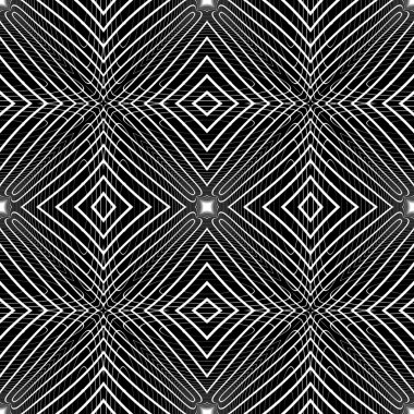 kesintisiz tek renkli geometrik desen tasarım