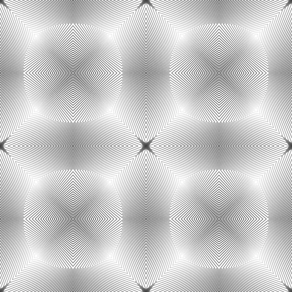 디자인 완벽 한 흑백 환상 패턴 — 스톡 벡터