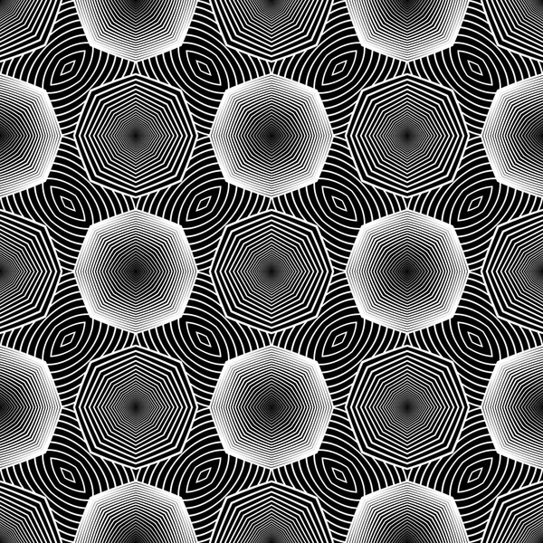 Design motif rayé monochrome sans couture — Image vectorielle