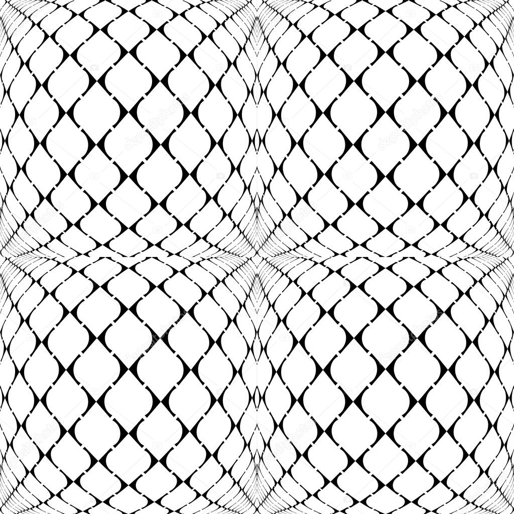 Design seamless warped grid geometric pattern