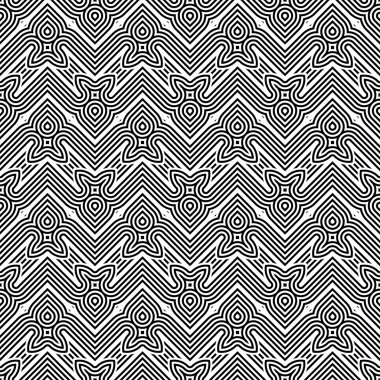 kesintisiz tek renkli geometrik desen tasarım