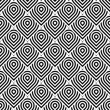 kesintisiz tek renkli geometrik desen tasarım