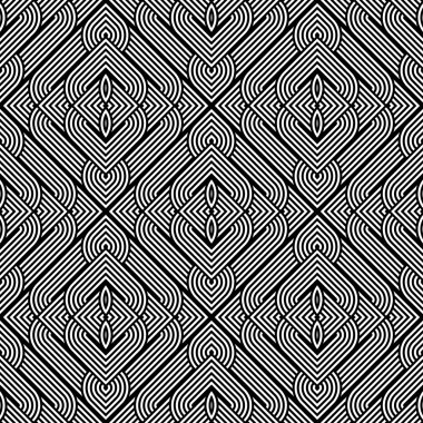 kesintisiz tek renkli geometrik desen tasarım