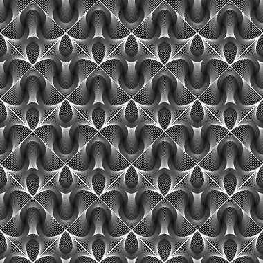 kesintisiz tek renkli çizgili desen tasarım