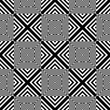 kesintisiz tek renkli geometrik desen tasarım