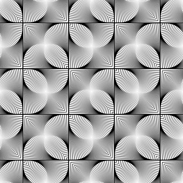 Design motif rayé monochrome sans couture — Image vectorielle