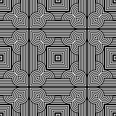 kesintisiz tek renkli geometrik desen tasarım