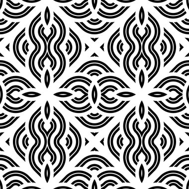 kesintisiz tek renkli geometrik desen tasarım