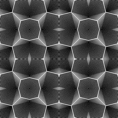 kesintisiz tek renkli geometrik desen tasarım