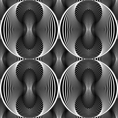 Dikişsiz elips tek renkli desen tasarım