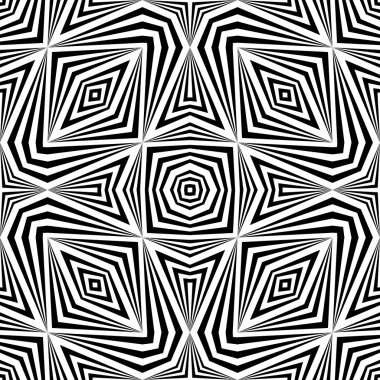 kesintisiz tek renkli geometrik desen tasarım