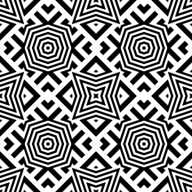 kesintisiz tek renkli geometrik desen tasarım