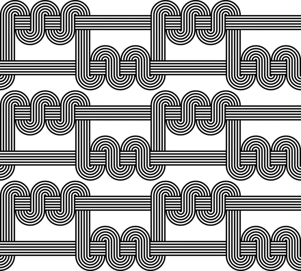 Diseño inconsútil patrón de ondulación monocromo — Archivo Imágenes Vectoriales