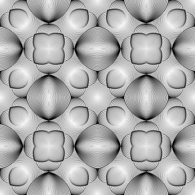 kesintisiz tek renkli geometrik desen tasarım