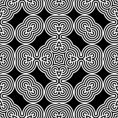 kesintisiz tek renkli geometrik desen tasarım