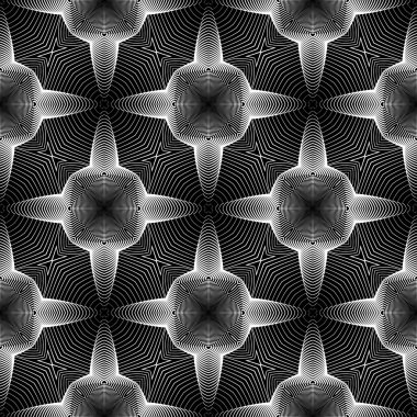 kesintisiz tek renkli geometrik desen tasarım