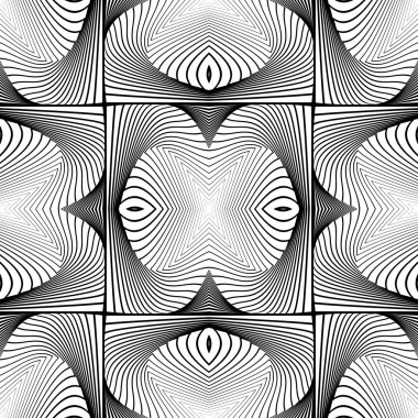 kesintisiz tek renkli geometrik desen tasarım