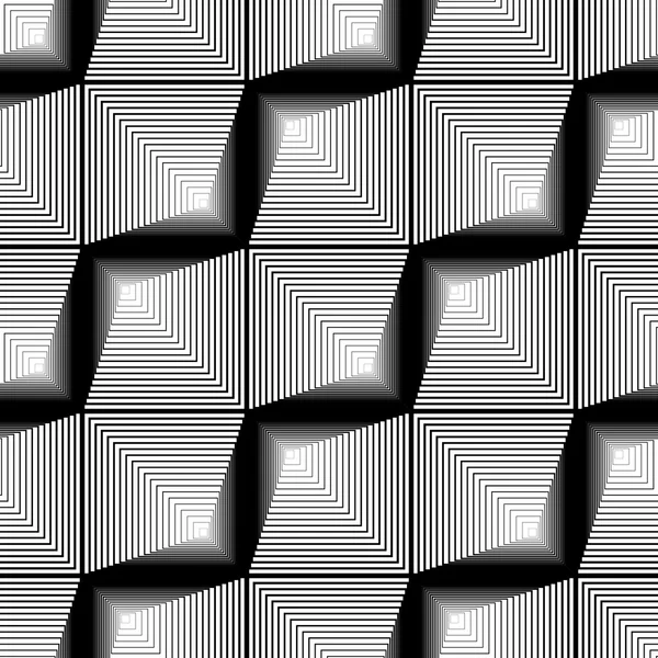 Conception sans couture motif zigzag monochrome — Image vectorielle