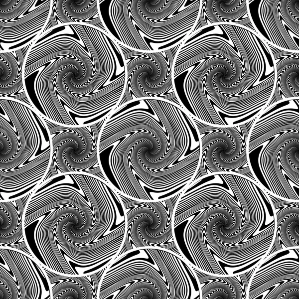 Conception sans couture fond ellipse monochrome — Image vectorielle