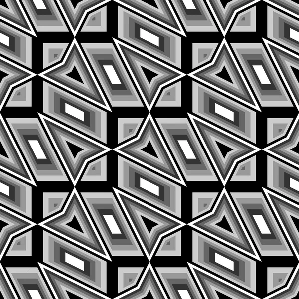 Conception sans couture motif zigzag monochrome — Image vectorielle