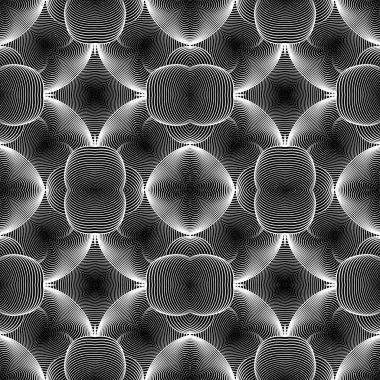 kesintisiz tek renkli geometrik desen tasarım