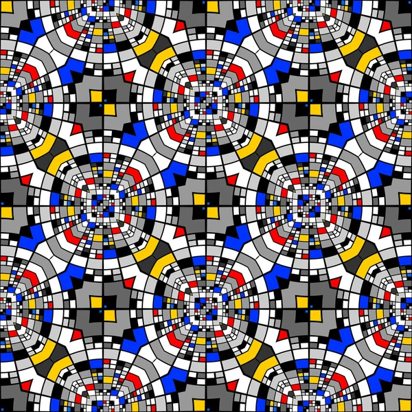 Kesintisiz renkli mozaik desen tasarım — Stok Vektör