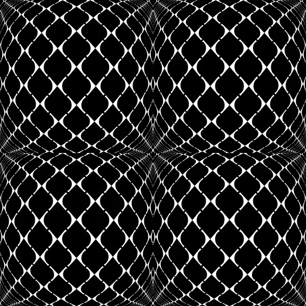 Design seamless warped grid geometric pattern — Stock Vector