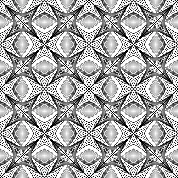 Diseño inconsútil patrón de rayas monocromáticas — Archivo Imágenes Vectoriales
