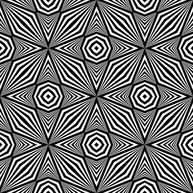 kesintisiz tek renkli geometrik desen tasarım