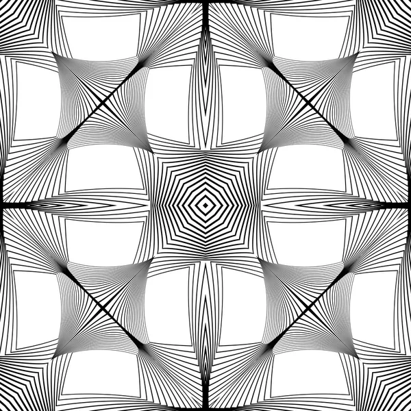 Design motif rayé monochrome sans couture — Image vectorielle