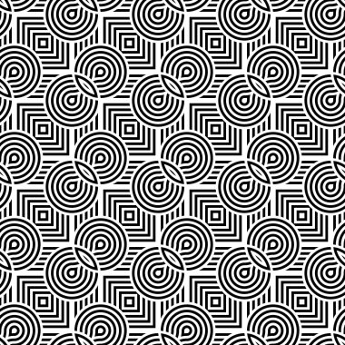 kesintisiz tek renkli geometrik desen tasarım