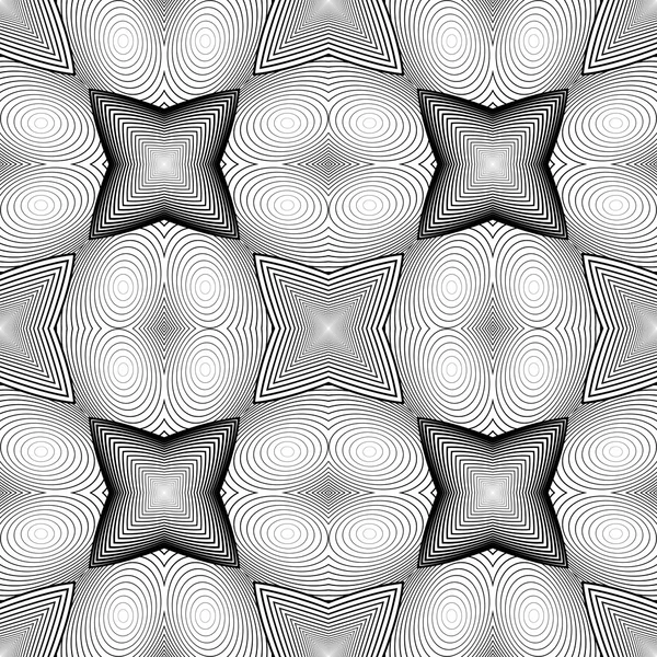 디자인 완벽 한 흑백 줄무늬 패턴 — 스톡 벡터