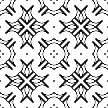 kesintisiz tek renkli geometrik desen tasarım