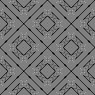 kesintisiz tek renkli geometrik desen tasarım