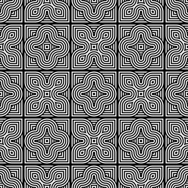 kesintisiz tek renkli geometrik desen tasarım