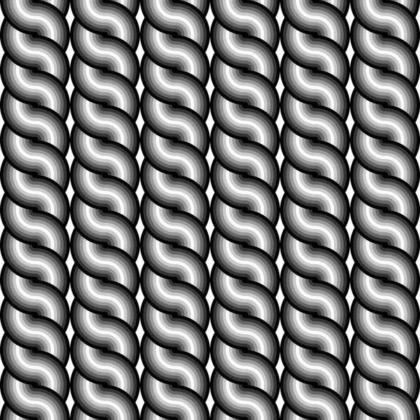 Design seamless monochrome waving pattern — Stock Vector