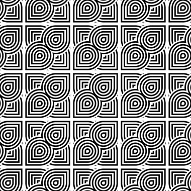 kesintisiz tek renkli geometrik desen tasarım