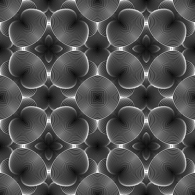 kesintisiz tek renkli geometrik desen tasarım