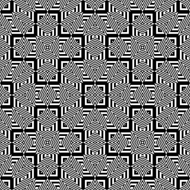 kesintisiz tek renkli geometrik desen tasarım