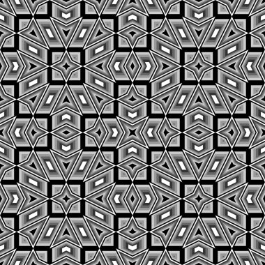 kesintisiz tek renkli geometrik desen tasarım