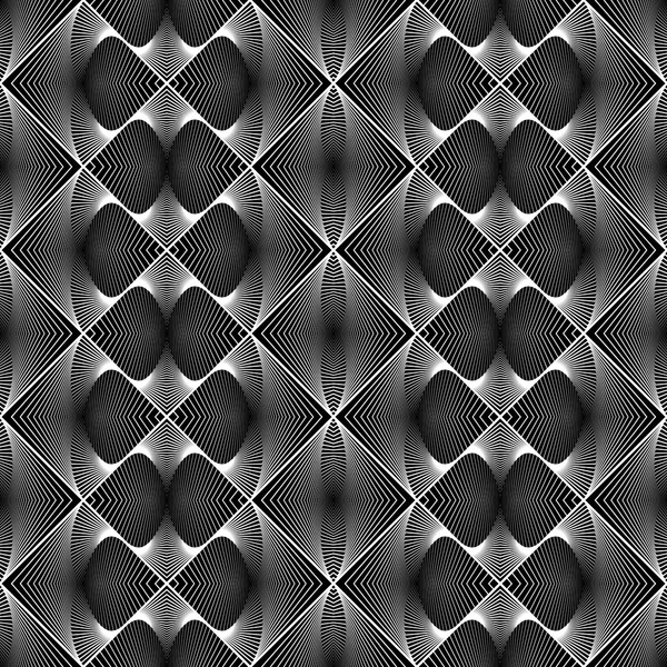 Design senza soluzione di continuità modello a zig-zag monocromatico — Vettoriale Stock