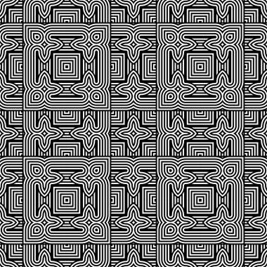 kesintisiz tek renkli geometrik desen tasarım