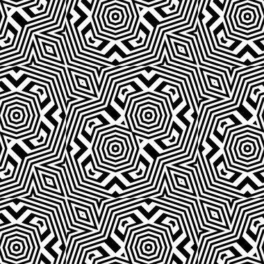 kesintisiz tek renkli geometrik desen tasarım