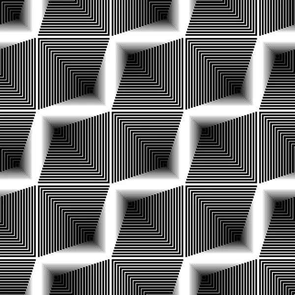 Design senza soluzione di continuità modello a zig-zag monocromatico — Vettoriale Stock