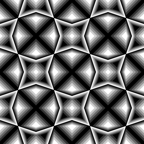 Дизайн безшовного монохромного геометричного візерунка — стоковий вектор