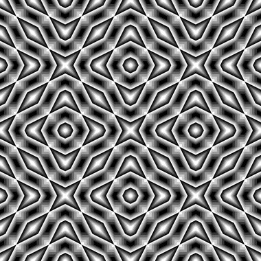 kesintisiz tek renkli geometrik desen tasarım