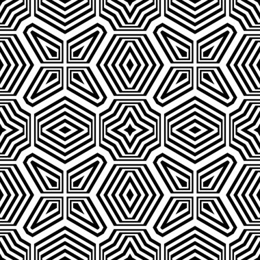 kesintisiz tek renkli geometrik desen tasarım