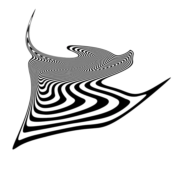 Design monochrome Illusion Hintergrund — Stockvektor
