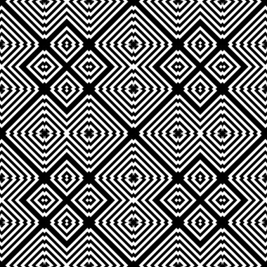 kesintisiz tek renkli geometrik desen tasarım